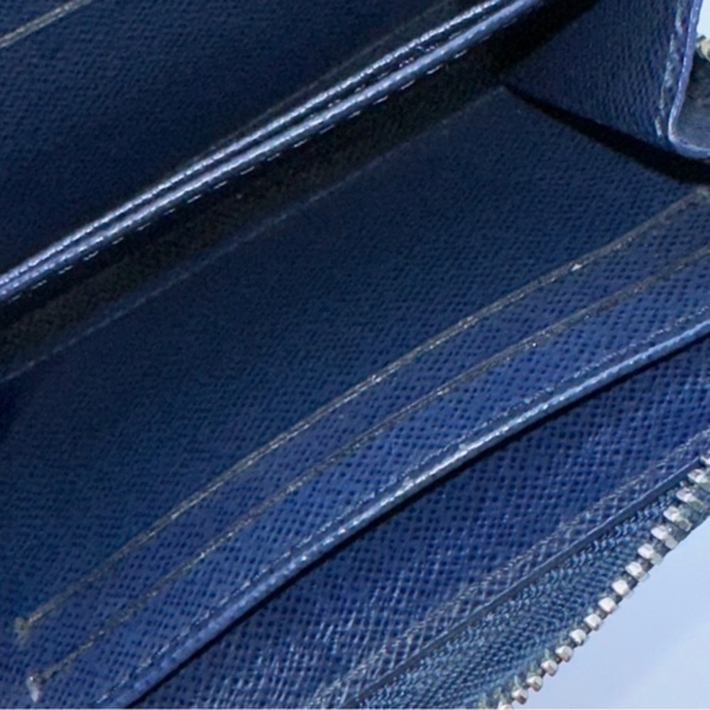 AUTHENTIC Louis Vuitton wallet. Preowned. Color: Navy blue. - Picture 10 of 12